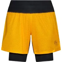 La Sportiva - Vestuário trail corrida - Ultra Distance Shorts M Yellow/Black para Homem - Tamanho XL - Amarelo