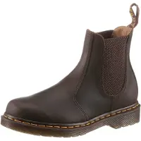 Dr. Martens para homem. 27486201 Botas de couro Chelsea para tornozelo 2976 castanho (39), Marrom, Plano, Nenhum, Casual