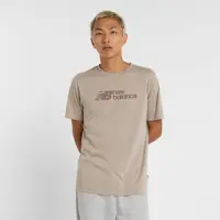 New Balance Camisa 'Heathertech Linear' pedra / cinzento escuro