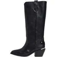 Pepe Jeans para mulher. PLS50568 Botas de couro April Neutral black (39), Preto, 5 a 8cm, Nenhum, Casual