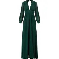 Kraimod Vestido de festa verde escuro