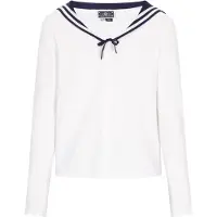 Dreimaster Maritim Casaco de malha 'Classic Look' navy / branco