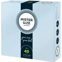 Mister Size Preservativos Extra Finos Lisos Tamanho 49 36 Unidades