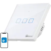 Sonoff Interruptor Inteligente Wifi + Rf 433 T2 Eu Tx 3 Canais Atualizado