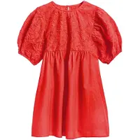 Desigual , Vestido curto de flores, AlgodÃO, Laranja, 11/12