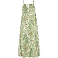Ebeeza Vestido verde claro / laranja escuro / branco