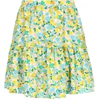 Swirly Saia 'Fashion Look' azul claro / limão / verde / branco