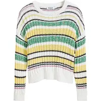 Desigual , Suéter listrado colorido, AlgodÃO, M