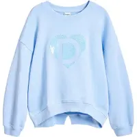 Desigual , Moletom com logo espelhado, AlgodÃO, Azul, 5/6