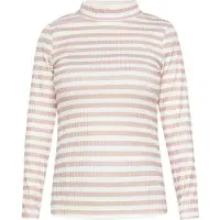 SANIKA Camisa 'Fashion Look' nude / branco natural