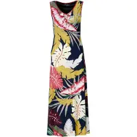 KOROSHI Vestido azul / amarelo / branco