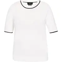 Faina Pullover 'Fashion Look' preto / branco