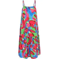 Ebeeza Vestido 'Spring Summer' azul / verde / rosa / amora