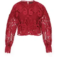 Faina Blusa vermelho escuro