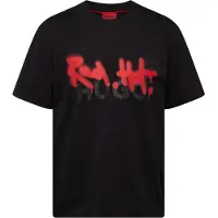HUGO Camisa 'Dinricko' vermelho / preto