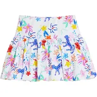 Desigual , Saia balão estampada, AlgodÃO, Branco, 11/12