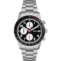 Fossil Relógios analógicos preto / prata / branco