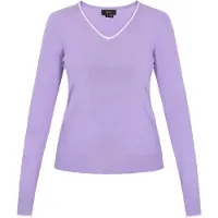 Faina Pullover lavanda / branco