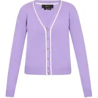 Faina Casaco de malha lavanda / branco