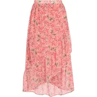 Faina Saia verde / coral / vermelho
