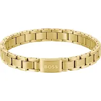BOSS Gold-plated Bracciale da uomo Metal Links Essentials 1580711