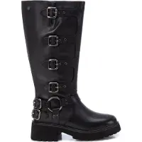 Carmela para mulher. 16192901-NEGRO Botas de couro 161929 Preto (40), Plano, Zíper, Casual