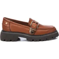 Carmela para mulher. 16190702-CAMEL Mocassins em pele 161907 castanho (38), Couro, Marrom, Plano, Nenhum, Casual