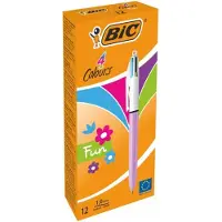 BIC Caneta 4 Colours Fun 1.0mm 12 Unidades