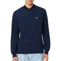 Lacoste T-shirt mangas compridas T-shirt manches longues en jersey de coton homens - Marinho - EU M