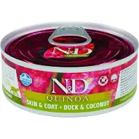 Farmina Comida Para Gato Caixa De Pato Com Revestimento De Pele De Quinoa 24x80g