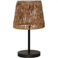 Star Trading Candeeiro de mesa LED solar Cesta 48cm castanho/preto plástico/metal