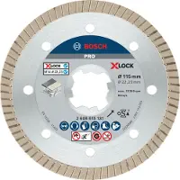 Bosch Accesorios Disco De Corte De Diamante X-lock Best Ceramic Extraclean Turbo 115x1.4x7 Mm