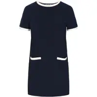 Dreimaster Maritim Vestido navy / branco
