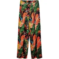 Desigual , Calça longa pareô, Viscose, Preto, XL