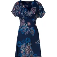 KOROSHI Vestido azul / rosa / vermelho sangue / branco