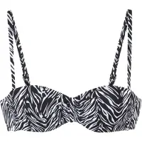 s.Oliver Top de biquíni preto / branco