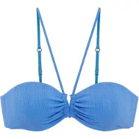Copenhagen Studios Top de biquíni azul