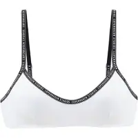 Copenhagen Studios Top de biquíni preto / branco