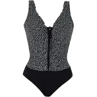 Sunflair Fato de banho preto / branco