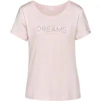 s.Oliver Camisa de pijama rosa / cor-de-rosa / preto