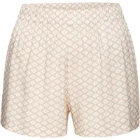 LASCANA Calças de pijama bege / branco