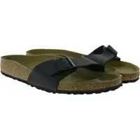 Birkenstock - Sandálias e chinelos - Madrid Birko-Flor Regular Black para Unissexo - Tamanho 43 - Preto