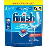 Finish | Powerball Regular | Pastilhas para máquina de lavar louça | 80 lavagens