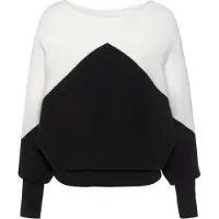 LASCANA Pullover preto / branco