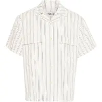 !Solid Camisa ' SDPetrus' cinzento escuro / offwhite