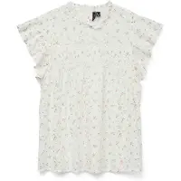 Vero Moda Blusa 'VMTrine' oliveira / cor-de-rosa / branco