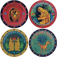 Fanattik Posavasos Jurassic Park 4 Pack