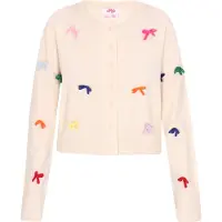 Mymo Casaco de malha lavanda / laranja escuro / vermelho escuro / branco lã
