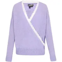 Dreimaster Pullover lavanda / branco