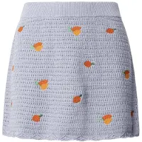 Pepe Jeans para mulher. PL901212 Saia Olaya azul (S), Casual, Algodão